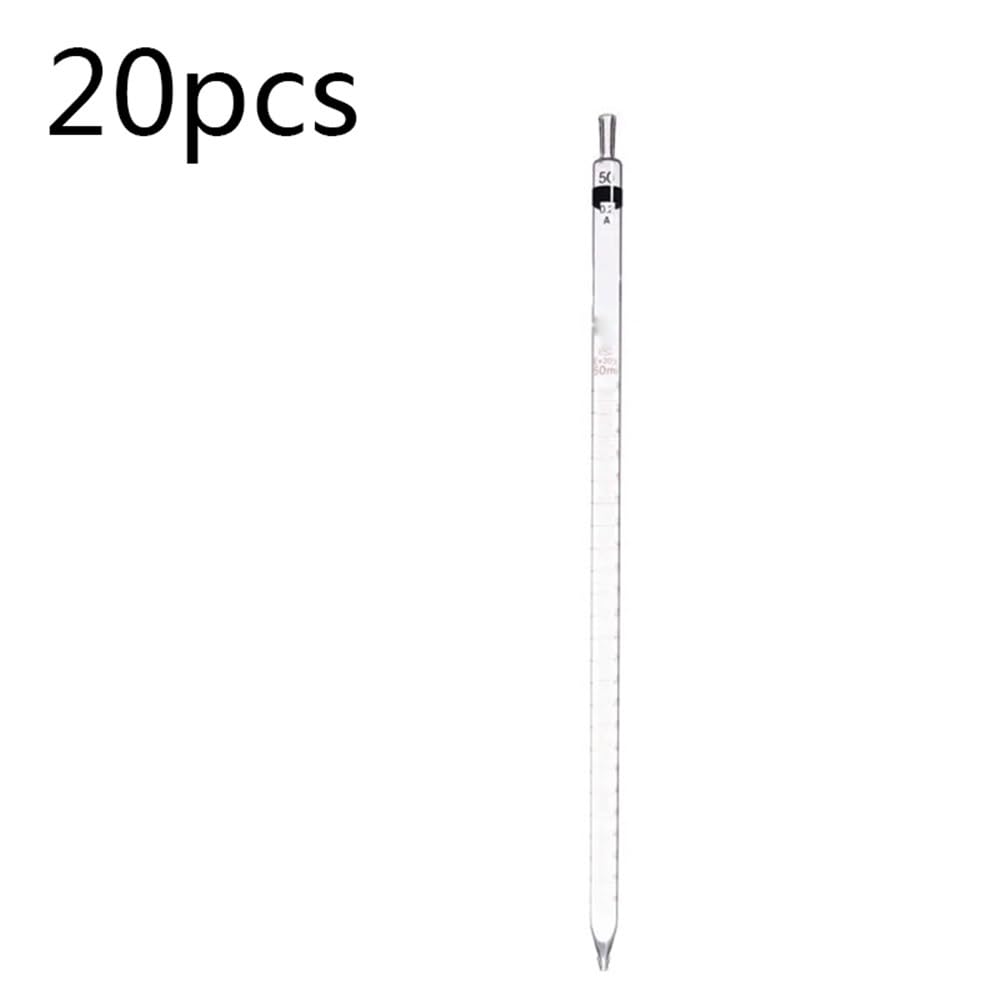 20 Teile/paket Glas Graduierte Transfer Pipette Messung for Labor(0.1mL 20 pieces)