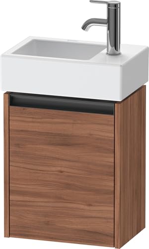 Duravit Ketho.2 Mueble bajo Lavabo, Tope Derecho, 364x440x238mm, para Vero Air 072438, K25071R, Color: Nogal Natural Decorado