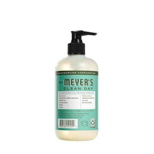 Image of Mrs. MEYER'S Clean Day Liquid Hand Soap 4 Pack Variety, Lemon Verbena, Lavender, Basil, Compassion Flower, 12.5 OZ Each, 1 CT