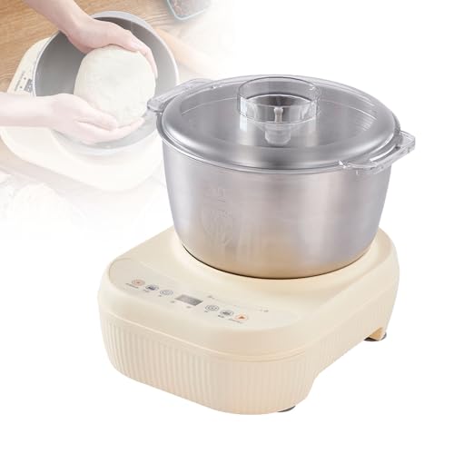 Amasadora Automática (5L/7L), Temperatura Constante De Fermentación De 30 °C, Temporizador (100 Min), Ventosas Y Ventana Pequeña, De Acero Inoxidable Para Hornear Y Amasar.,7L