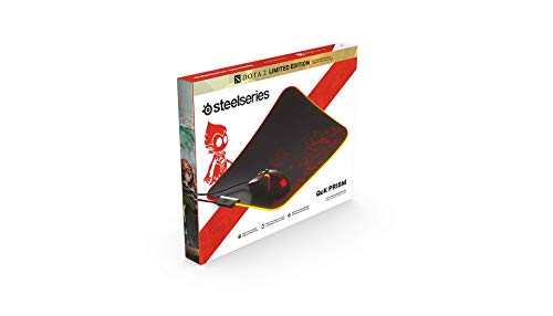 Image of SteelSeries QcK Dota 2 Edition Gaming Surface - Medium RGB Prism Cloth Mouse Pad of All Time - Optimized for Gaming Sensors