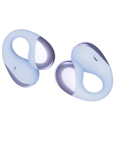 SoundPEATS PearlClip Pro Clip-on Earbuds in Vibrant Purple, Ultra Comfortable Open Ear Design, Hi-Res Sound, Stable BT 6.0, 24H Battery, IPX5 - Purple