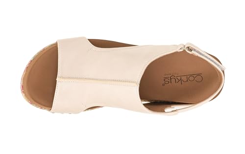 Image of Corkys Footwear Womens Carley Wedges, Featuring Corkys EVA Foam Cushioned Insoles, A 2.5 Inch Heel, Lightweight For All Day Wear, And Hook And Loop Closure