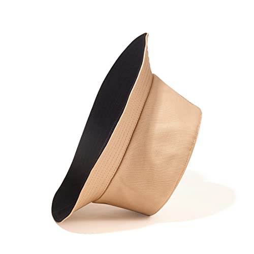 Image of Quanhaigou Bucket Hats Unisex Summer Travel Beach Fisherman Cap for Men Women Teens (Plain Khaki Black)