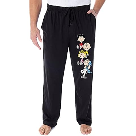 Peanuts Gang Black Loungewear Pajama Pants Cover