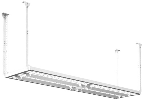 HyLoft 00181 Super Pro 96 by 24-Inch Overhead Storage System, White