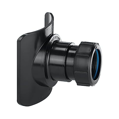 McAlpine 3 x 1.5 Inch Black Soil Pipe Connector Cover