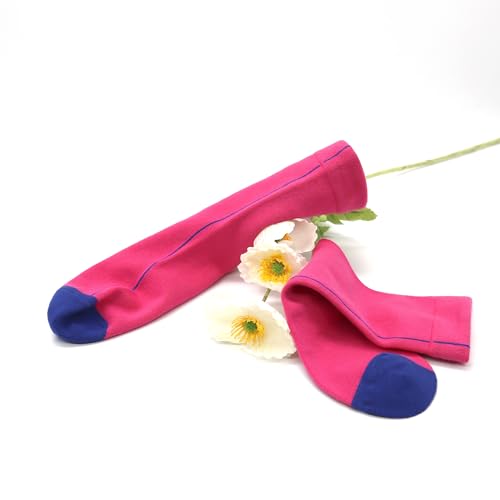 SERISIMPLE Women's Rayon Bamboo Thin Crew Socks Vivid Color Dress Casual Super Soft Wide Fun Stretchy 3 Pairs4