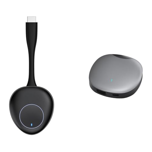 Staeekkzy Kit de Transmisor y Receptor Inalámbrico 4K con Alcance de 50 M, Extensor Empresarial para PC, TV, Pantalla, Adaptador Dongle