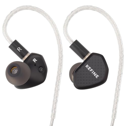 KEFINE Klean �L�� �C���z�� iem 10mm DLC�U������ �_�C�i�~�b�N�h���C�o�[ 2��ނ̌����������m�Y�� ���������_�C�J�X�g➑� �l�W�Œ�݌v ���ϋv�� 0.78mm 2Pin ���P�[�u���Ή� 108�c�⃁�b�L�P�[�u�� HIFI �J�i