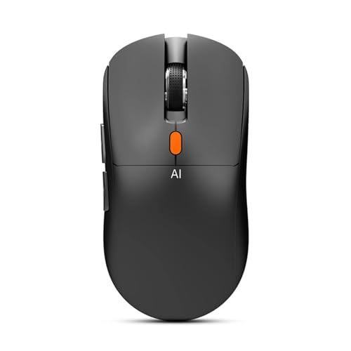 Diyeeni AI GPT Mouse, Computer Mouse Wireless, Multifunctional Rechargeable Mouses with Voice Input Search, Translation, Transcribe, Code Generation, AI Drawing, AI Writing (Black)