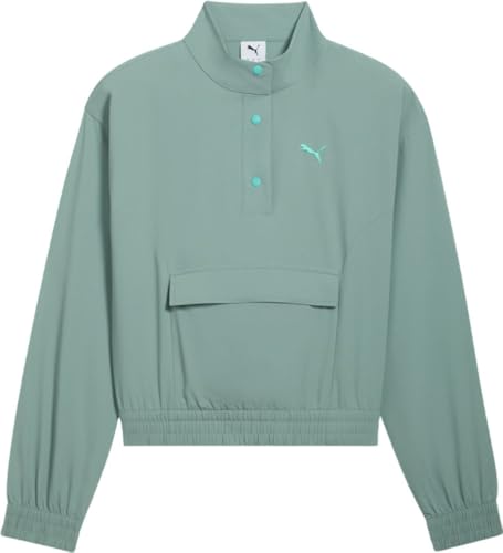 Veste pull PUMA Ess Ripstop femme vert lune anti-déchirure