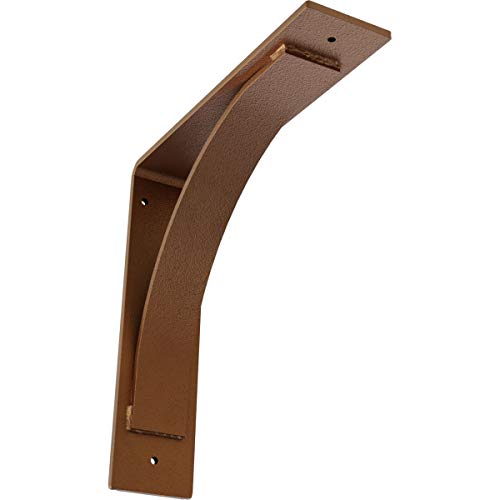 3" W x 12" D x 12" H Morris Steel Bracket, Hammered Copper