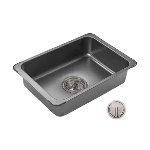 Naturehike - Lavello da bar in acciaio inox 304, per interni ed esterni, piccolo lavabo da cucina, 35 x 23 cm, facile da pulire