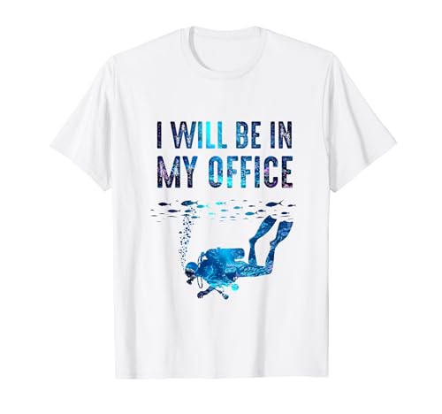 Cita de buceo Buceo estaré en mi oficina Cita divertida Camiseta