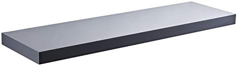 iTrend High Gloss Grey Floating Wall Shelf 80CM