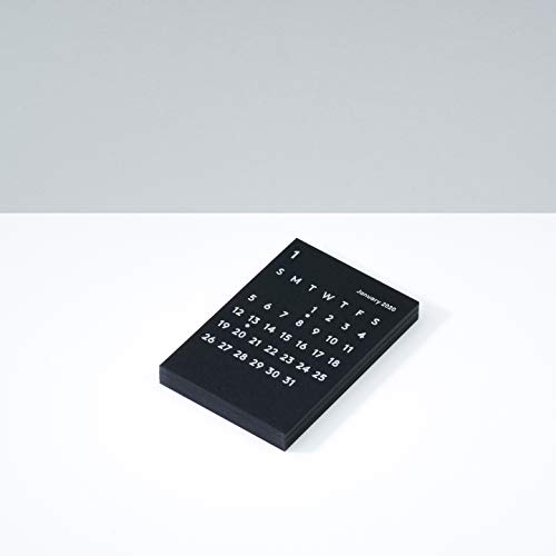 JACKAL クララ カレンダー リフィル 2020 ブラック 卓上カレンダー