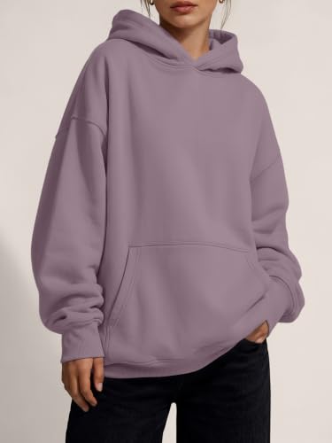 Image of Trendy Queen Women Oversized Hoodies Fall Outfits | Gentle Skin Feel, Aesthetic Drop Shoulder, Large Kangaroo Pocket, Seamless Daily Outfit Match