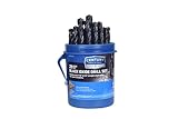 Century Drill & Tool, 24330, 29PC Set,Jobber Drill Bit,Pro-Grade, Made in The USA, Black Oxide Drill Bits