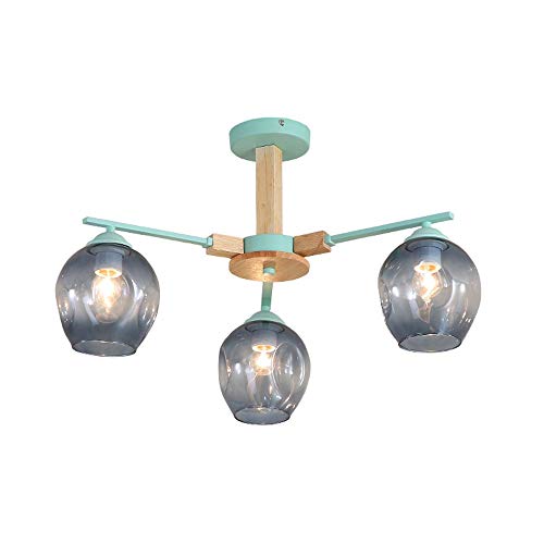 Suspension moléculaire en verre bleu pour illuminer votre salon d'une douceur nordique