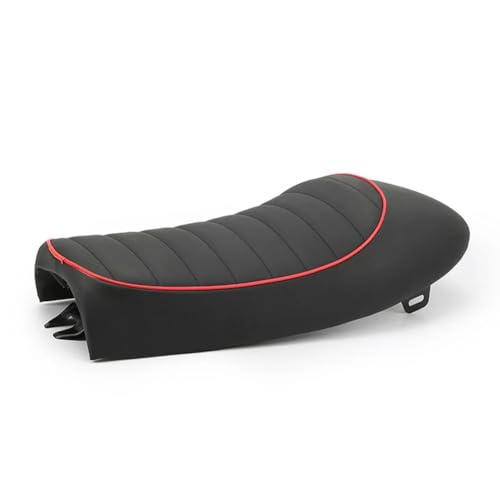 Selle Moto Vintage Café Racer 53cm | Coussin de Banquette à Bosse Noir