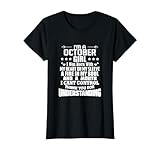 I'm A October Girl My Personality born in T-Shirt