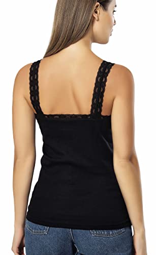 VAVONNE Camisole for Women, All Cotton, Airy Soft Comfy Tank Tops Cami Undershirt