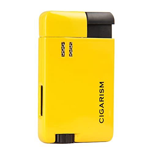 CIGARISM 1 Torch Jet Flame Windproof Cigar Lighter (Yellow)