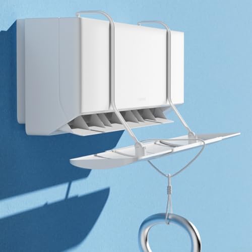 SPORTARC Klimaanlagen-Deflektor für Wand-Klimaanlage, einziehbare Schallwand, Klimaanlage Windabweiser, Anti-direkt, Einschränkungsführung, Trennwand, Luftstromsteuerung (einfach, kein Filter)