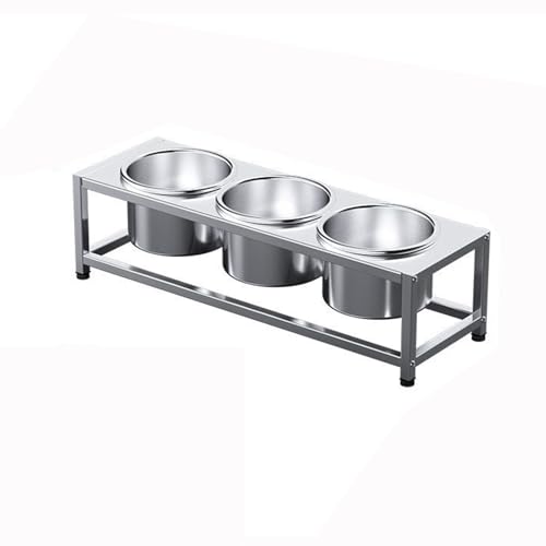 Recipientes de Acero Inoxidable para Condimentos con Tapa y Bandejas de 3/4 Compartimentos, Soporte para Encimera, para Preparar Ingredientes y Aderezos(Without lid,3)