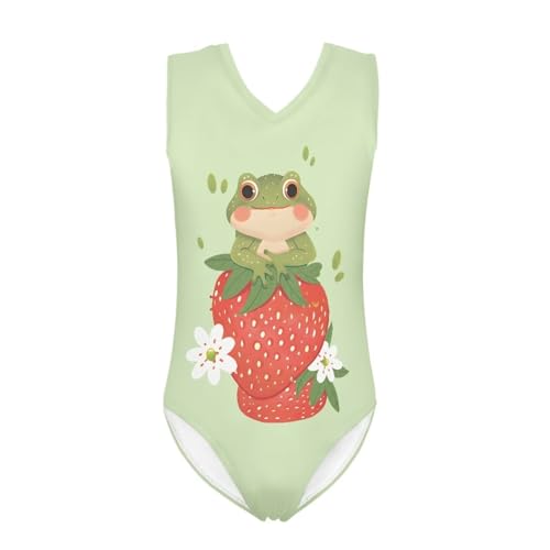 Image of Fashion Print One-Piece Swimsuits for Girls,Soft Stretchy One Piece Bathing Suit Quick Dry Beach Swimwear 5-14 Years