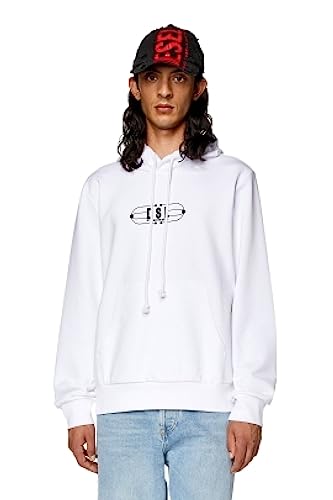 Diesel Sudadera S-GINN-HOOD-K35 Felpa Bright White XL Hombre