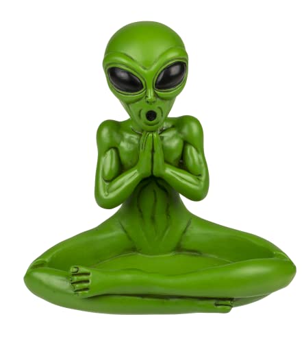 MIK funshopping Cendrier extraterrestre Ashtray Smoking (Alien in Yoga-Pose) Gris,noir,coloré Cover