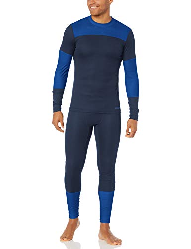 Craft Men's Base Layer Two Piece Shirt and Tights Pants Set, Blaze/Burst, Large