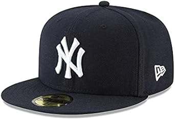 BONE 59FIFTY NEW YORK YANKEES MLB ABA RETA FITTED MARINHO New Era |  Amazon.com.br