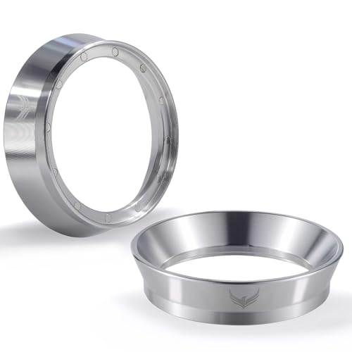 58mm Espresso Dosing Funnel and Puck Screen Set KNODOS Coffee Dosing Ring And Puck for Portafilters Compatible with 58mm Portafilter Basket Premium Espresso Machine Accessories