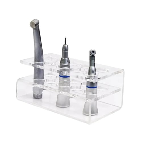Image of ET Dental Acrylic Handpiece Stand | Transparent Organizer for Dental Handpieces | Durable Acrylic Construction