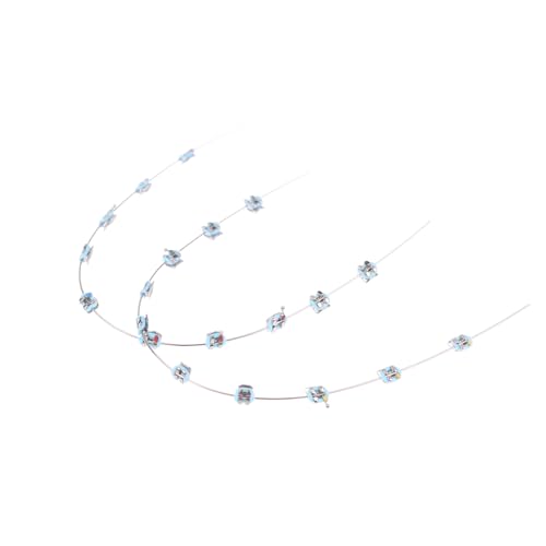 2Pcs Split Tipo Mini Staffe Colorate Con Gancio Dentale Falso Apparecchio Temporaneo Dente Decorazione Dentale Strumento