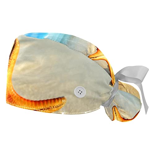 Casquettes de travail plage azur pour rester au frais en cuisine et soin