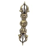 Décor de pilon vajra : cet ornement miniature en forme de pilon vajra est charmant et chic et ajoute de la beauté à votre maison.