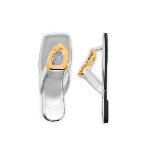 Women's Square Toe Flip Flops Thong Sandals Gold Buckle Dressy Summer Flat Shoes2