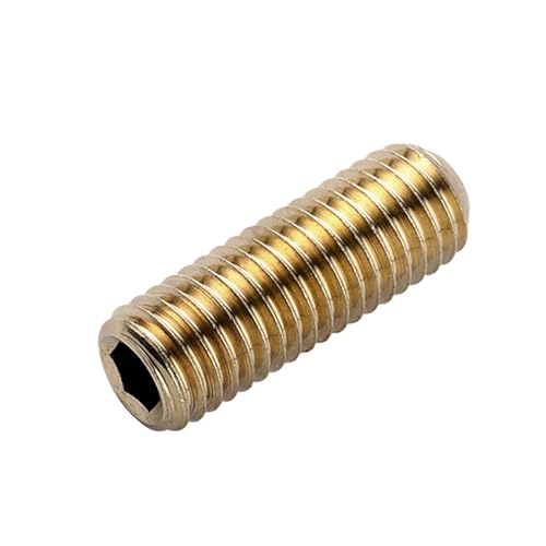 真鍮メートルねじ/ヘッドレス六角ソケットセットボルト M2M3M4M5M8-M12(10pcs M6x20)