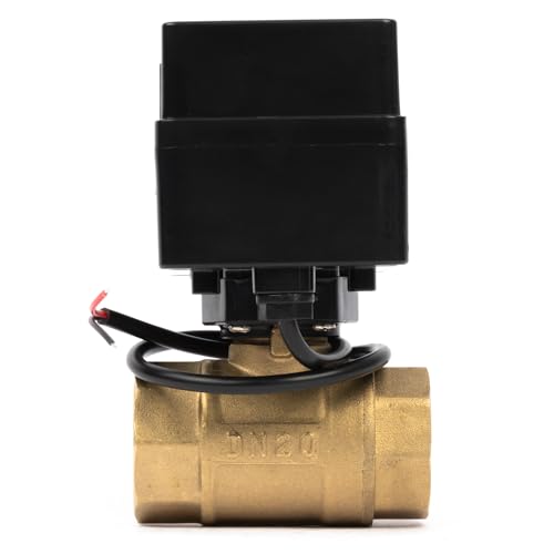 Robinet de précision motorisé laiton 1,9 cm normalement ouvert - 7