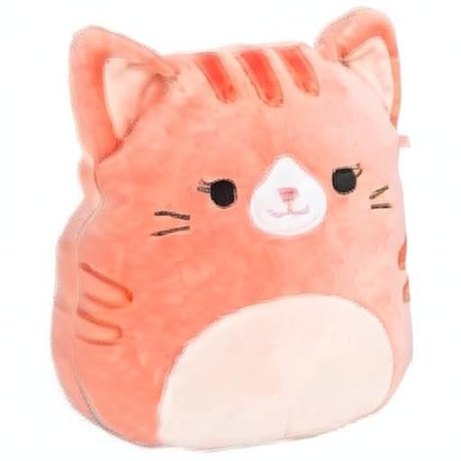 Squishmallow Gigi chat 20cm, doudou moelleux réconfortant