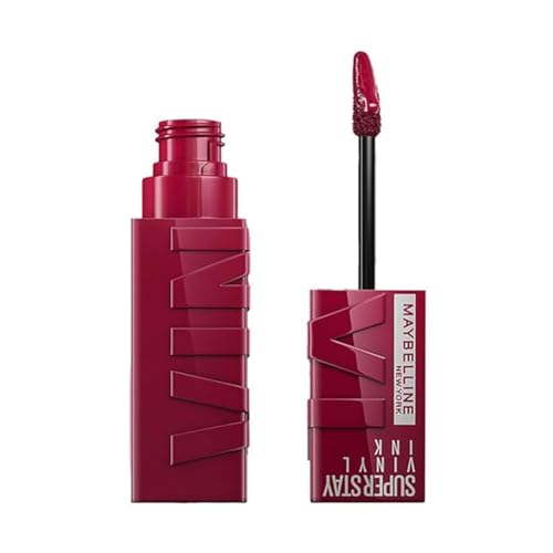 Maybelline New York - Rouge à Lèvres Liquide - Effet Vinyl Brillant - Longue Tenue - SuperStay Vinyl Ink - Teinte : Unrivaled (30)