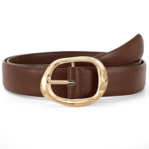 Women Leather Belt for Jeans Pants Fashion Ladies Casual Waist Belt