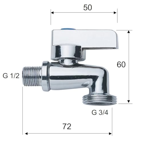 Anschlussventil Geräteventil für Waschmaschinen oder Spülmaschinen