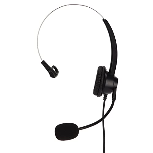 Auriculares con micrófono mono con cable de 3,5 mm y cancelación de ruido para control de volumen