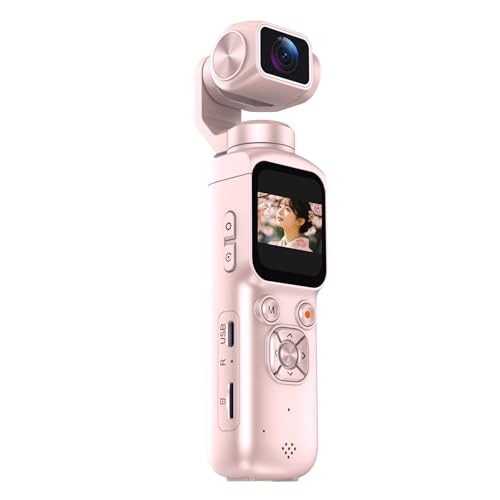 AiMike �A�N�V�����J���� �|�P�b�g�T�C�Y 4K 7500����f �V���O����330�x�����ǐ� ��]�����Y WIFI�]���@�\ �S��f����AF 1.72�C���`�^�b�`���� 32GB�}�C�N��SD�J�[�h�t�� ������ǐ� �X�}�z�ɑ���� ���^Vlog�r�f�I �f�W�J
