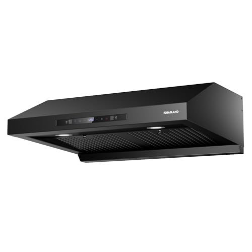 Comparison: Best Stove Under 700 8 GASLAND Master 30 Inch Under Cabinet Range Hood, Matte Black, 700 CFM for Heavy-Duty Cooking Kitchen Exhaust Fan, 3-speed Powerful Stove Vent Hood 67dB, Double Filters Vent Hood with 5000K LED light